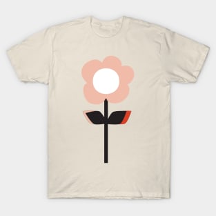 retro flower Pink T-Shirt